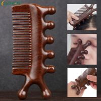 2 In1 3 In1 Head Meridian Massage Comb Sandalwood Wide Tooth Comb Acupuncture Therapy Blood Circulation Anti-static Smooth Hair