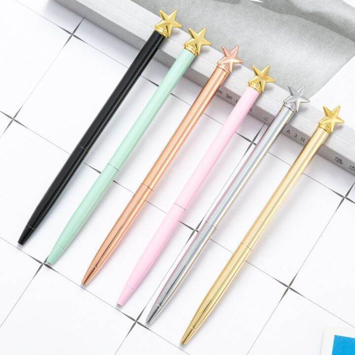 1-piece-lytwtws-stationery-school-supplies-creative-star-multicolor-ballpoint-pen-business-metal-office-pens-pens