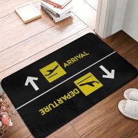 【CC】▣  The Exit Arrival Doormat Bedroom Balcony Aircraft Logo Absorbent Floor Rug Door