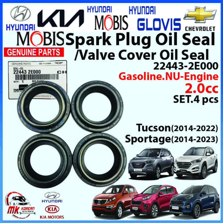 [GENUINE] Spark Plug Oil Seal/Valve Cover Oil Seal. SET 4 pcs. for Gasoline. NUEngine. 2.0cc