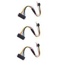 3X ATX PSU Power Supply Cable PCIe 6 Pin to ATX 24 Pin Power Supply Cable 24P to 6P for HP 600 G1 600G1 800G1 Mainboard