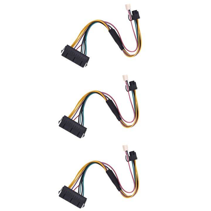 3X ATX PSU Power Supply Cable PCIe 6 Pin to ATX 24 Pin Power Supply