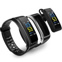 Colorful Screen Smart Bracelet Headset Call Smart Wristband Sleep Heart Rate Tracker Pedometer For Android Xiaomi IOS Phone