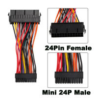 สายแปลง 24Pin Female To Mini 24P Male Internal Power Adapter Converter Cable For DELL 780 980 760 960 PC Match Common ATX PSU