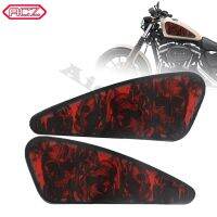 อุปกรณ์เสริมมอเตอร์ไซค์สติกเกอร์ติด3D รูปลอกถังน้ำมันสำหรับ Harley Sportster XL 883 1200 48 72 Cafe Racer Street Tracker