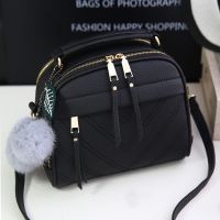 【CW】 Leather Handbag Fashion Tassel Messenger With Bolsa Female Shoulder Ladies Crossby