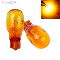 2PCS T15 W16W 921 12V 16W Natural Amber Glass Turn Signal Super White Reverse Light Indicators Lamp Stop Light