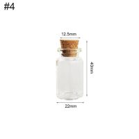 【Booming】 Jime Shops 5ชิ้น/ล็อตโปร่งใส Cork ขวด Mini Mason Jar ข้อความ Vials DIY Wish ขวดแก้วขนาดเล็ก Jars Cork Stopper เครื่องประดับ