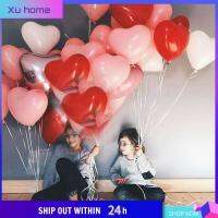 XU HOME 10/20ชิ้นของขวัญหนาโรแมนติกไข่มุกรูปร่างบอลลูนยางหัวใจของตกแต่งงานแต่งงานของเล่นเป่าลม