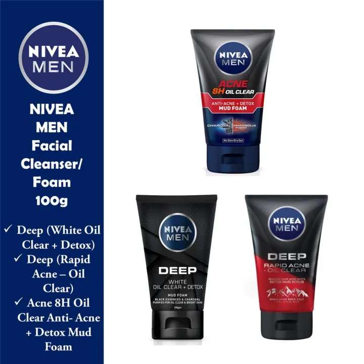 Nivea Men Facial Cleanser/Foam 100g | Lazada