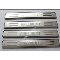 High Quality Car Styling Stainless Steel Door Sill Scuff Plate Panel Kick Step Protector Threshold For FIAT Freemont 2012-2014