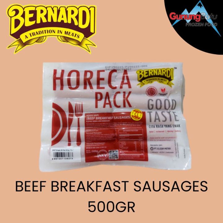 Bernardi Horeca Breakfast Sosis Sapi Cl 500gr Lazada Indonesia