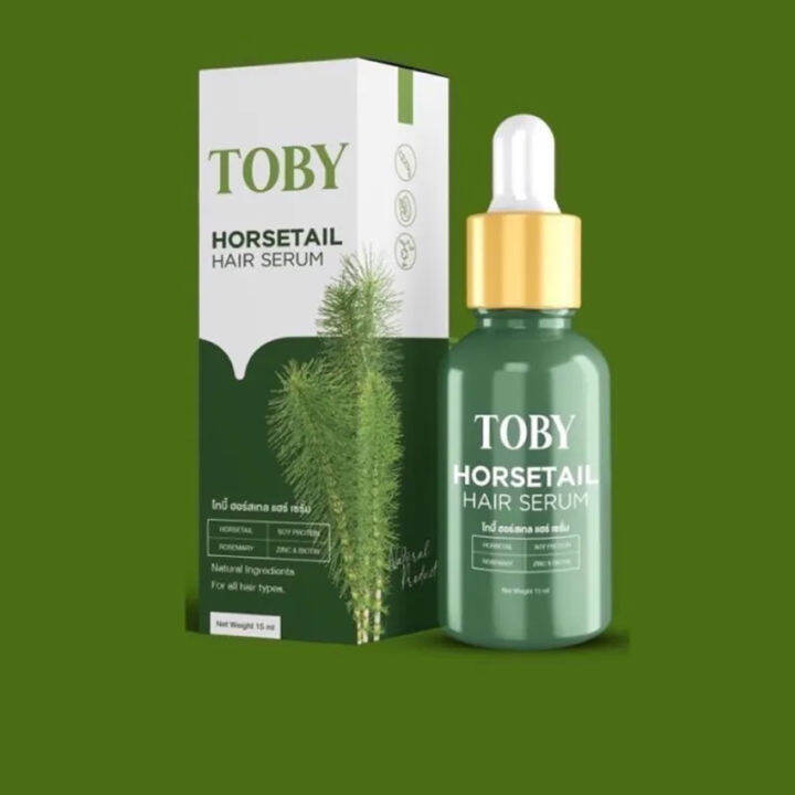 toby-horsetail-hair-serum-โทบี้-ฮอร์สเทล-แฮร์-เซรั่ม-วิตามินบำรุงผม-เซรั่มหญ้าหางม้า-เซรั่มอาหารผม-ผมร่วง-ผมบาง-1-ขวด