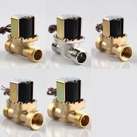 1/2 3/4" Normally Closed Brass Electric Solenoid Valve 12v 24v 220v Water Inlet Flow Switch For Solar Water Heater Valve Plumbing Valves