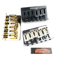 Wilkinson Gitar Listrik Tetap Jembatan String Melalui Jembatan Steg Tailpiece Jar String 10.5มม. WOF01 Chrome Per