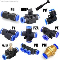 ☈♗ Pneumatic fittings PY/PU/PV/PE/HVFF/SA water pipes and pipe connectors direct thrust 4 to 12mm/ PU plastic hose quick couplings