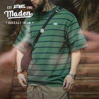 HOT”Maden ใหม่ เสื้อยืดคอกลม แขนสั้น ทรงหลวม สไตล์ญี่ปุ่น วินเทจ สําหรับผู้ชาย 2023