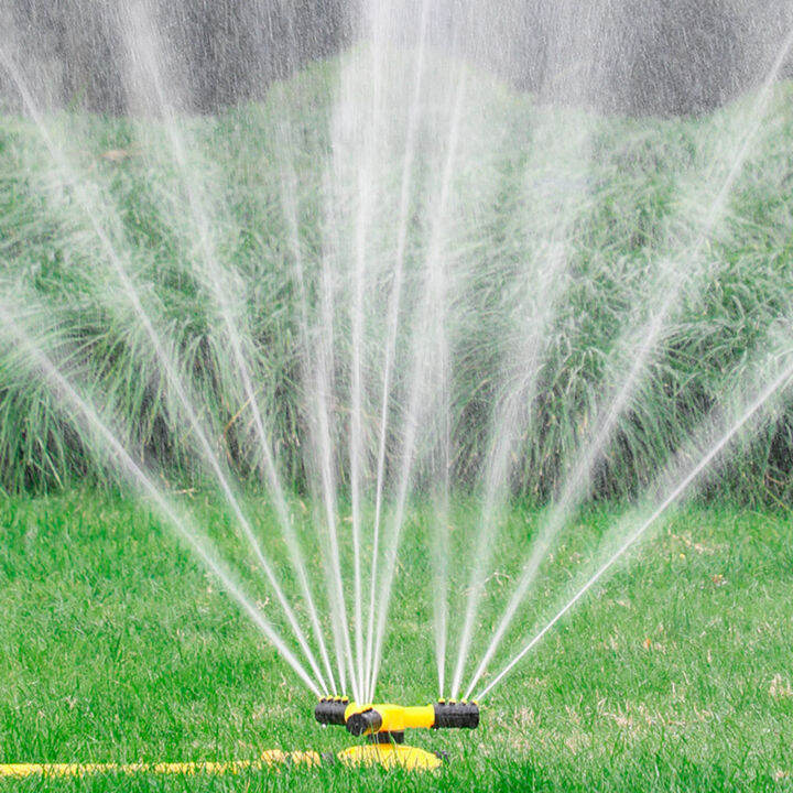 LazaraHome Rotating Lawn Sprinkler Auto Garden Water Sprinklers