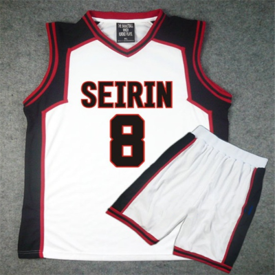 Kuroko no Basket Basuke Cosplay Uniform SEIRIN Basketball Jersey Number 10 11 Kagami Taiga Sportswear T Shirt Shorts Costume Set