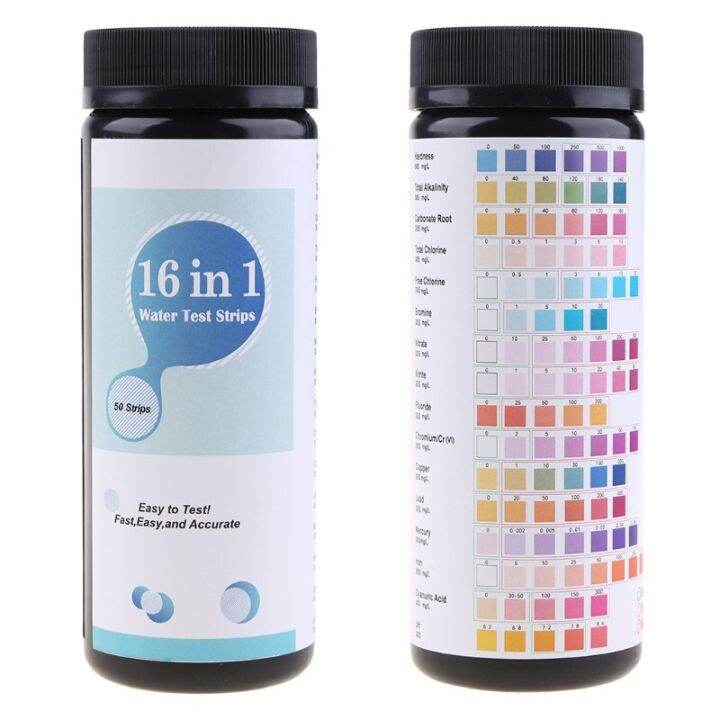 Drinking Water Test Kit Testing Strips for Hardness Chlorine Fluoride Trace Heavy Metals pH
