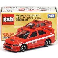 Ese TOMY Multicar Mitsubishi EVO รถดับเพลิงห้างร้านแบบจำกัดรถโลหะผสมของเล่นโมเดล