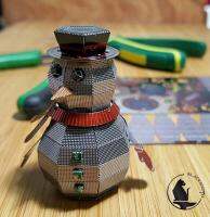 ฺ3D Metal Model ตัวต่อstainlessสามมิติ แบบสี Mr.Snowman ของแท้จากBlacksmith