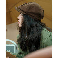 Street Corduroy Forward Hat ผู้หญิงแฟชั่นแบรนด์สีทึบอเนกประสงค์ Belle Men S Vintage