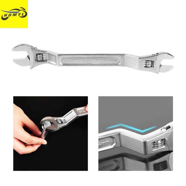 Homyl Double Head Adjustable Wrench 6mm to 22mm Multifunctional