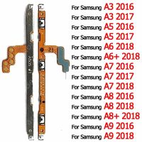 Kabel Flex Volume tombol samping daya hidup mati untuk suku cadang Samsung Galaxy A8 Plus A8 A9 2018 A3 A5 2016 A6 A6 A7 2017