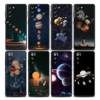 [Hot K] เคสโทรศัพท์สำหรับ Samsung Galaxy S7 S8 S10 S9 S21 S22 S20 FE Plus Ultra 5G 4G ดาวเคราะห์อวกาศโลกกาแลกซี่เคส TPU อ่อน