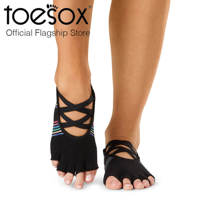 new-collection-spring-2022-toesox-grip-half-toe-elle-โทซอคส์-ถุงเท้ากันลื่นเปิดนิ้วเท้า-รุ่น-elle