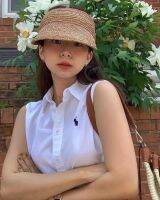 Ralphˉ laurenˉ Original Quality RL White Oxford Sleeveless Shirt Korean Blogger Fever The same retro women are thin and loose