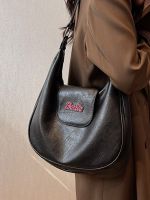 Casual soft-surface retro large-capacity bag for women 2023 autumn and winter new fashion shoulder bag popular popular bucket bag 【JYUE】