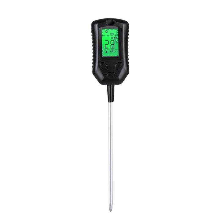 4 In 1 Soil Meter PH Moisture Sunlight Temperature Gardening Planting