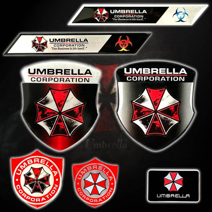 3D Aluminum UMBRELLA COOPERATION Badge Emblem Resident Evil Retro