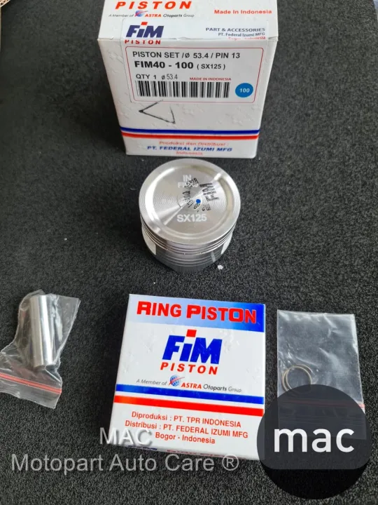 Seher Piston Kit Supra X Karisma Os Dim Pen Fim Fim