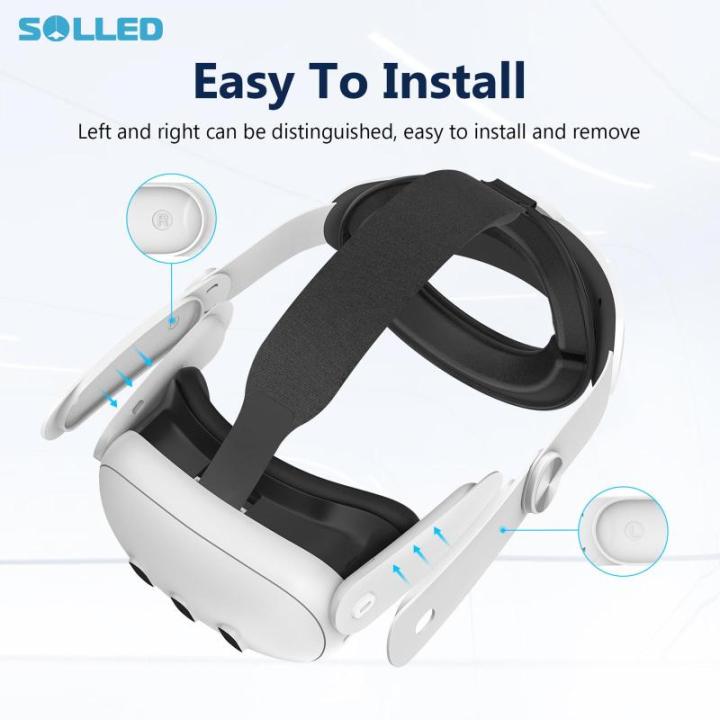 Adjustable VR Head Strap Convenient Portable Useful for Meta Quest 3 VR  Headset