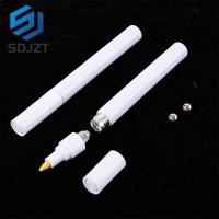 1pc 3-6mm Empty Refillable Pen Blank  Double Head Reversible Nib Paint Pen Fine Nib Marker Aluminum Pipe Paint Pen AccessoriesHighlighters  Markers