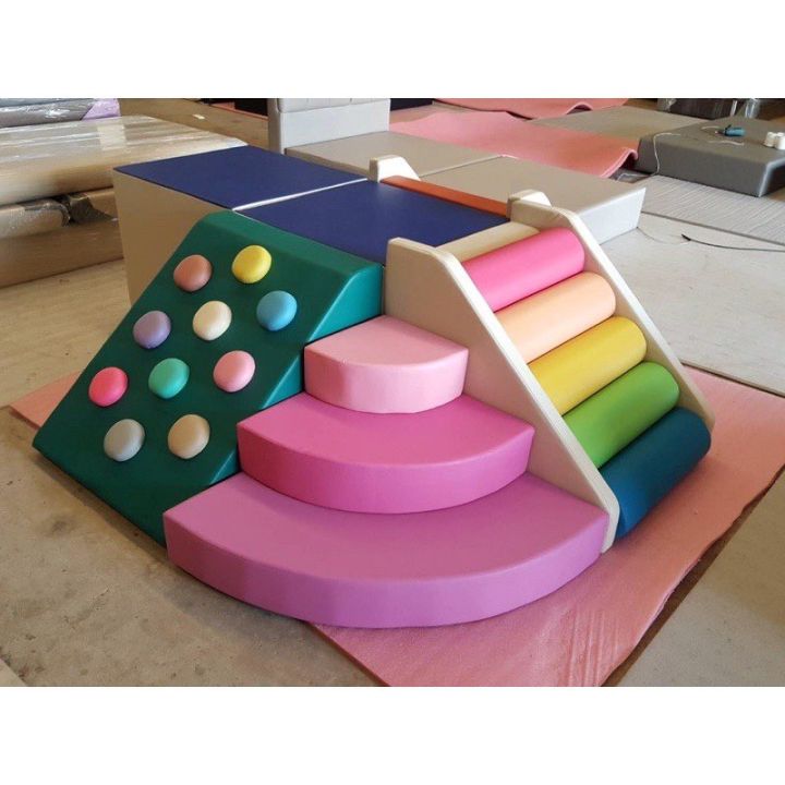 ชุดของเล่นปีนป่าย-บันไดหนอน-เบาะนุ่มนิ่ม-ของเล่นพัฒนาการเด็ก-ตัวปีน-สีตามภาพหรือเลือกสีได้ทางแชทเลย