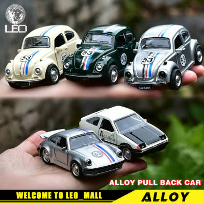 LEO 1:43 Porsche AE86 Beetle Car Diecast Model Toy Cars for Boys Toys Car For Kids Gift For Birthday