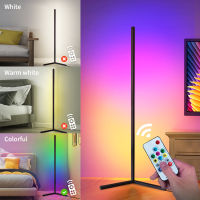 Corner LED Floor Lamp RGB Atmosphere Corner Light For Bedroom Colorful Standing Lamp Lighting For Living Room Indoor Lighting
