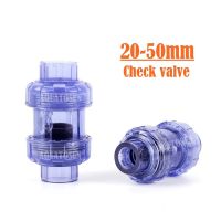 PVC One Way Check Valve Transparent Union Non-Return Valve PVC Pipe Fittings Plumbing System Parts Water Tube Connector For Garden Irrigation