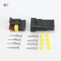 2-5 Sets HID Waterproof Connector Plug 1/2/3/4/5/6 Pins IP68 12A AMP Super Seal Automotive Electrical Wire Terminal Truck Car