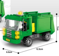 ตัวต่อเลโก้รถเก็บขยะ(Garbage Truck) Size XL