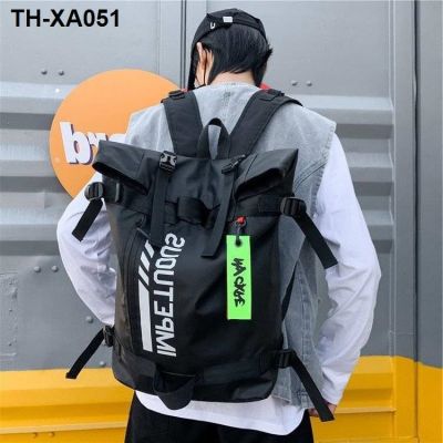 School bag male Korean version junior high school student female ins backpack new large-capacity going out