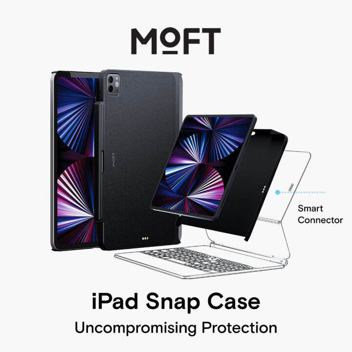 Moft Snap Case For Ipad Pro 12.9 5 With Pencil Holder, Magic Keyboard
