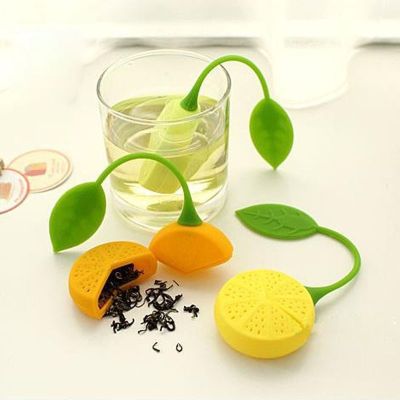 lemon shape silicone loose tea strainer infuser tools tea coffee filter