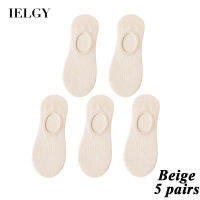 IELGY  [5คู่] ถุงเท้าสตรี Breathable Soft ถุงเท้ากีฬาถุงเท้าลำลอง