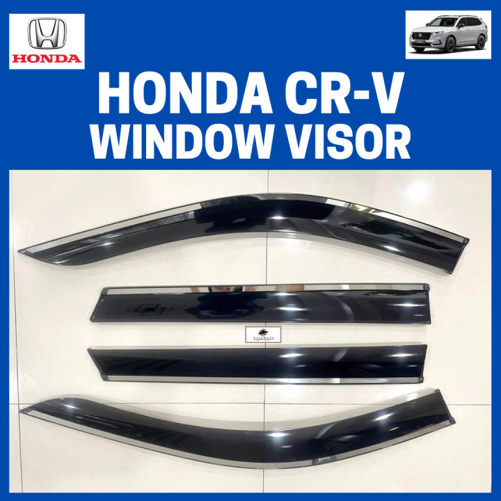 HONDA CRV CRV 2024 6th Gen Window Rain Visor CHROME TRIM CRV