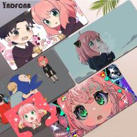 Anime Girls Spy X ครอบครัว Anya Mousepad แผ่นรองเมาส์เกมมิ่งขนาดใหญ่ XL ขนาดขอบล็อคสำหรับเกมรถถัง World CS GO Zelda